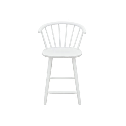  Crown Mark Janna 2981WH-24 Counter Height Stool - White IMAGE 2