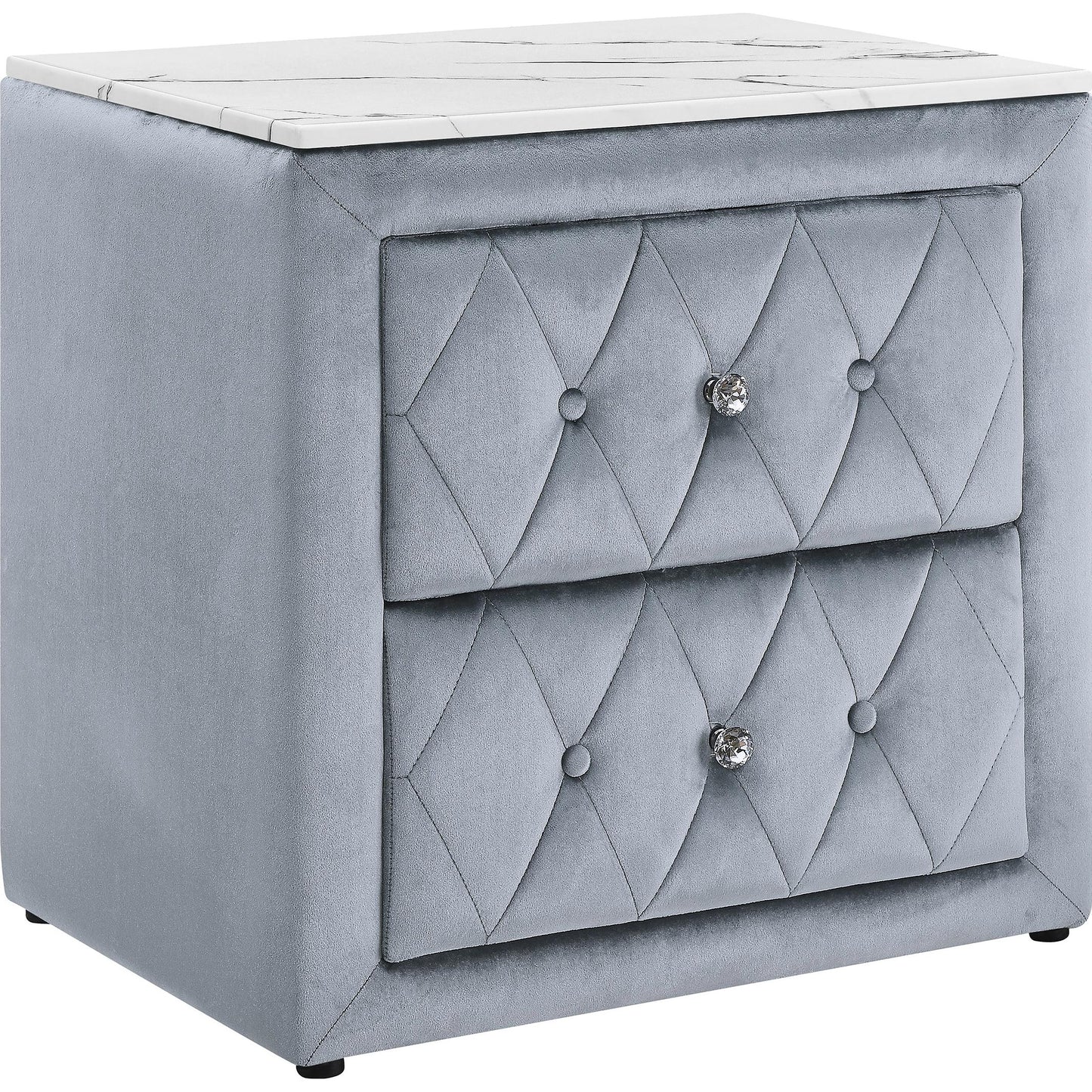  Crown Mark Annabelle 5114GY-2 Nightstand - Grey IMAGE 1