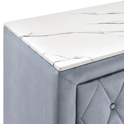  Crown Mark Annabelle 5114GY-2 Nightstand - Grey IMAGE 5