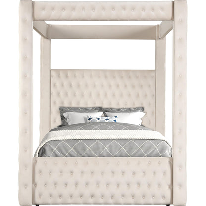  Crown Mark Annabelle 5114IV-Q Queen Canopy Bed - Ivy IMAGE 3
