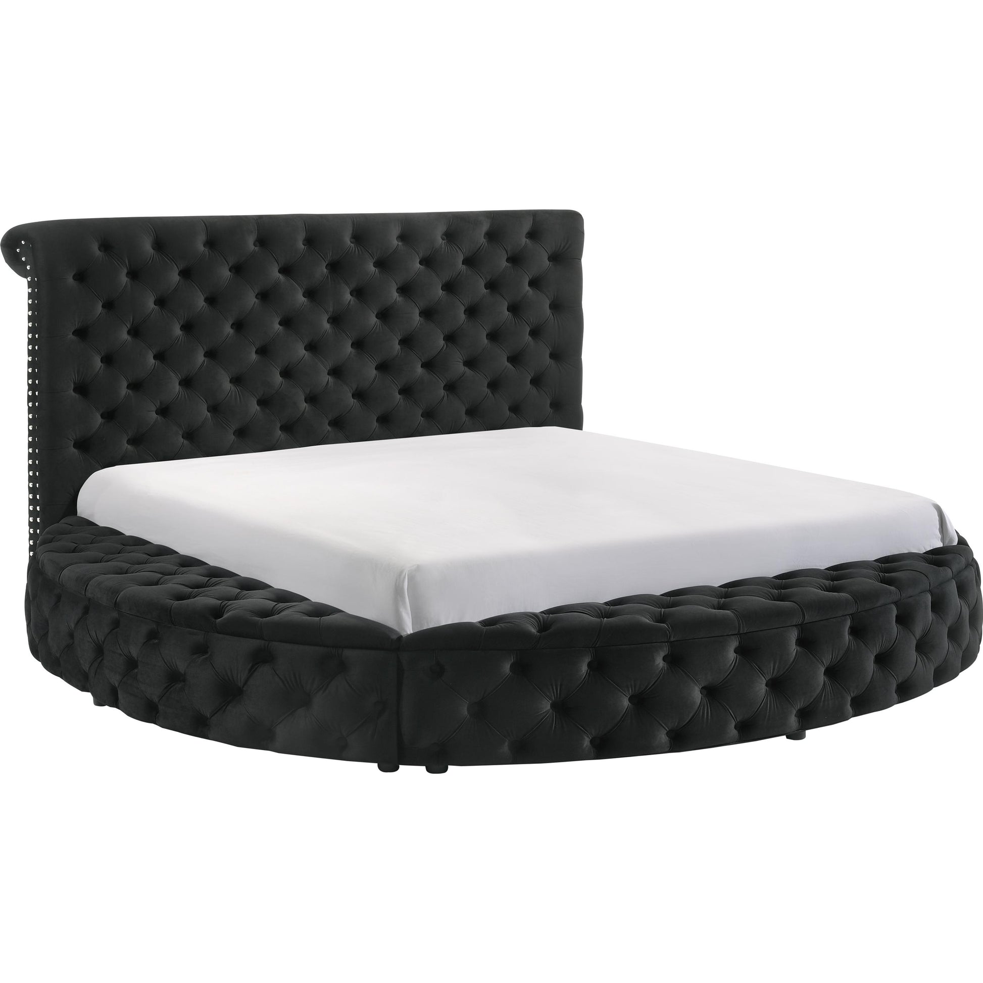  Crown Mark Brigitte 5202BK-Q Queen Bed - Black IMAGE 1