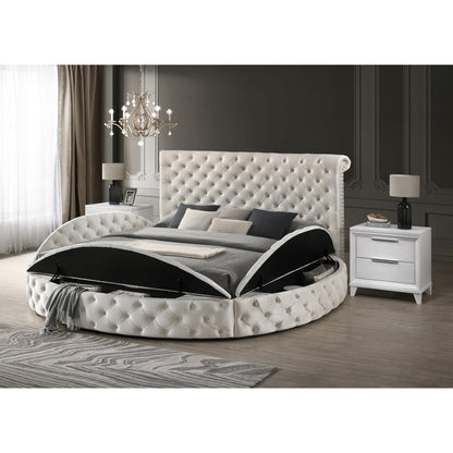  Crown Mark Brigitte 5202IV-Q Queen Bed - Ivory IMAGE 5
