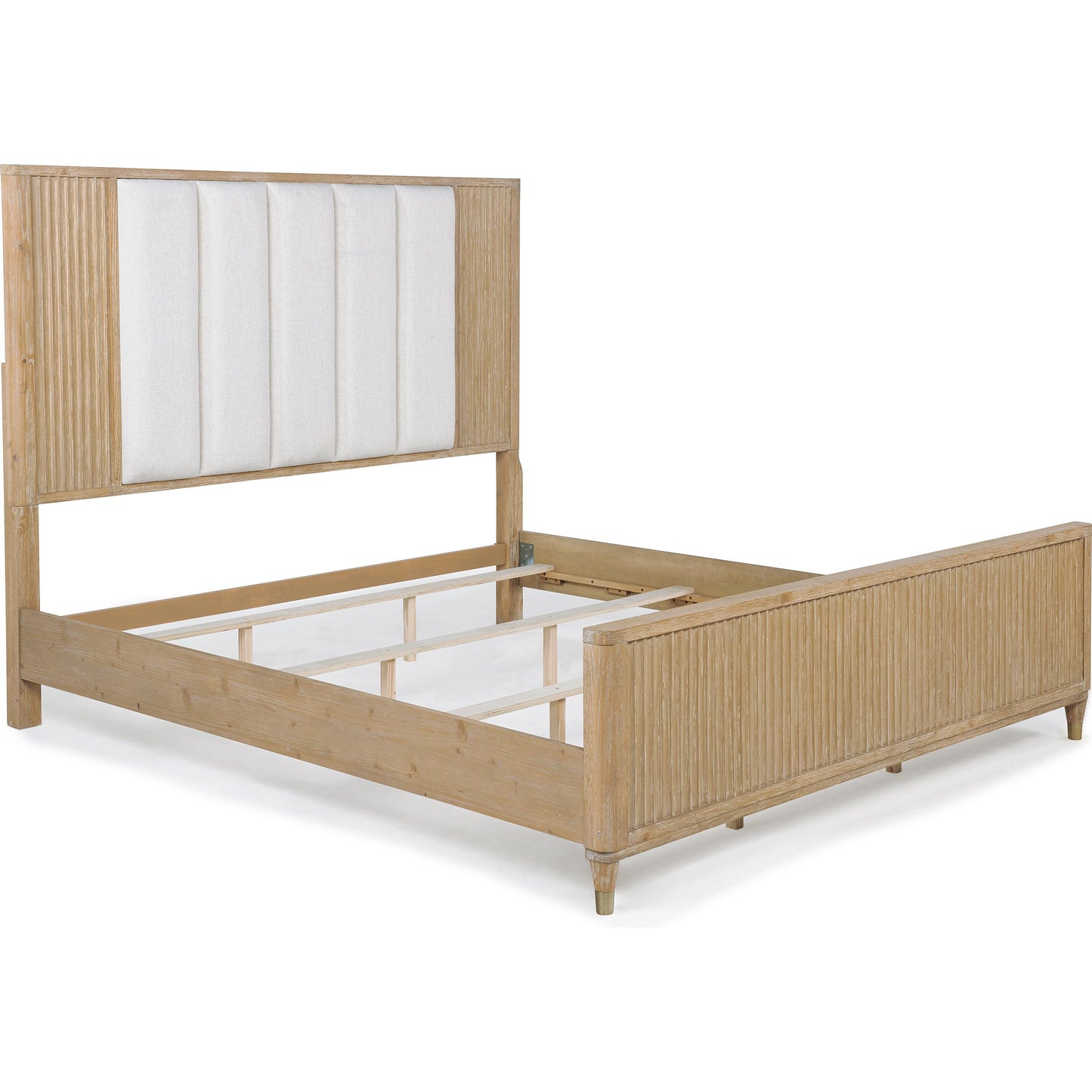  Crown Mark Kara B1450-Q Queen Bed - Cerused Natural IMAGE 2