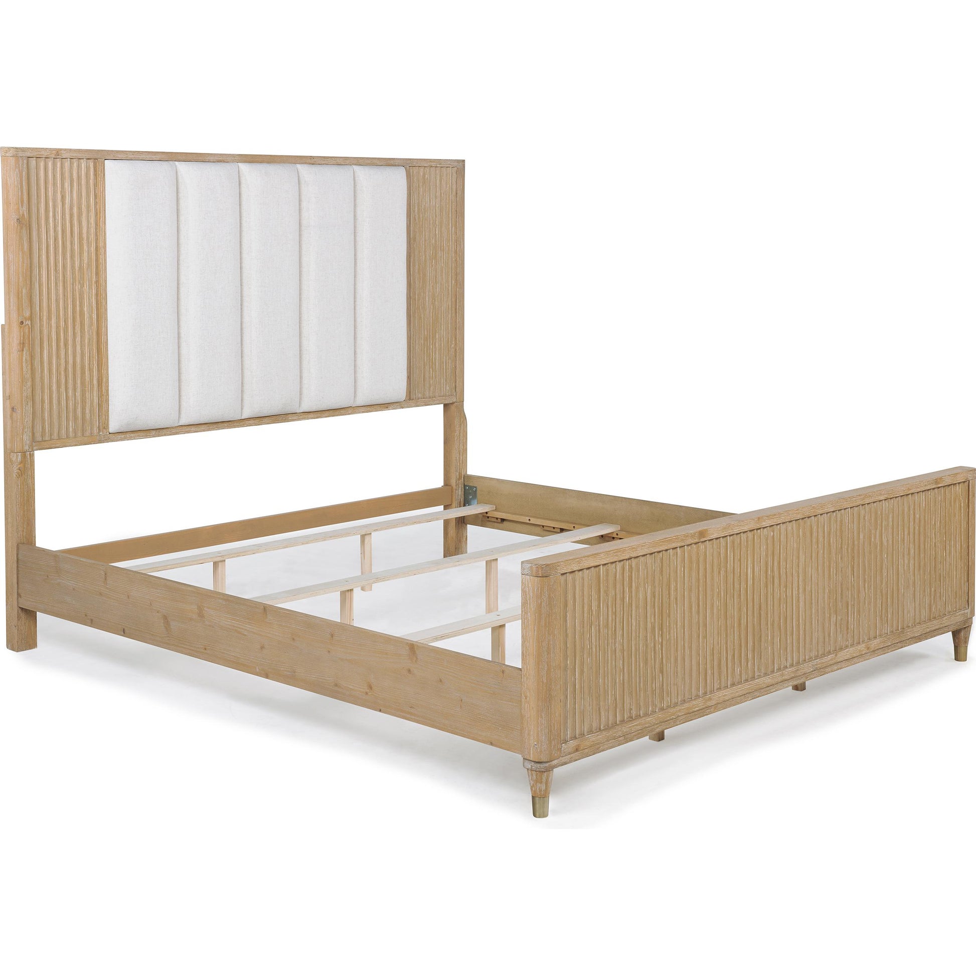  Crown Mark Kara B1450-Q Queen Bed - Cerused Natural IMAGE 2
