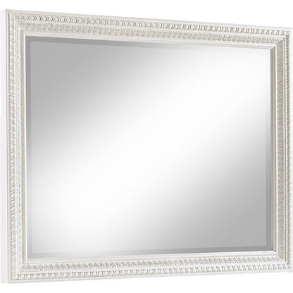  Crown Mark Alexandria B1650-11 Dresser Mirror - Antique White IMAGE 1