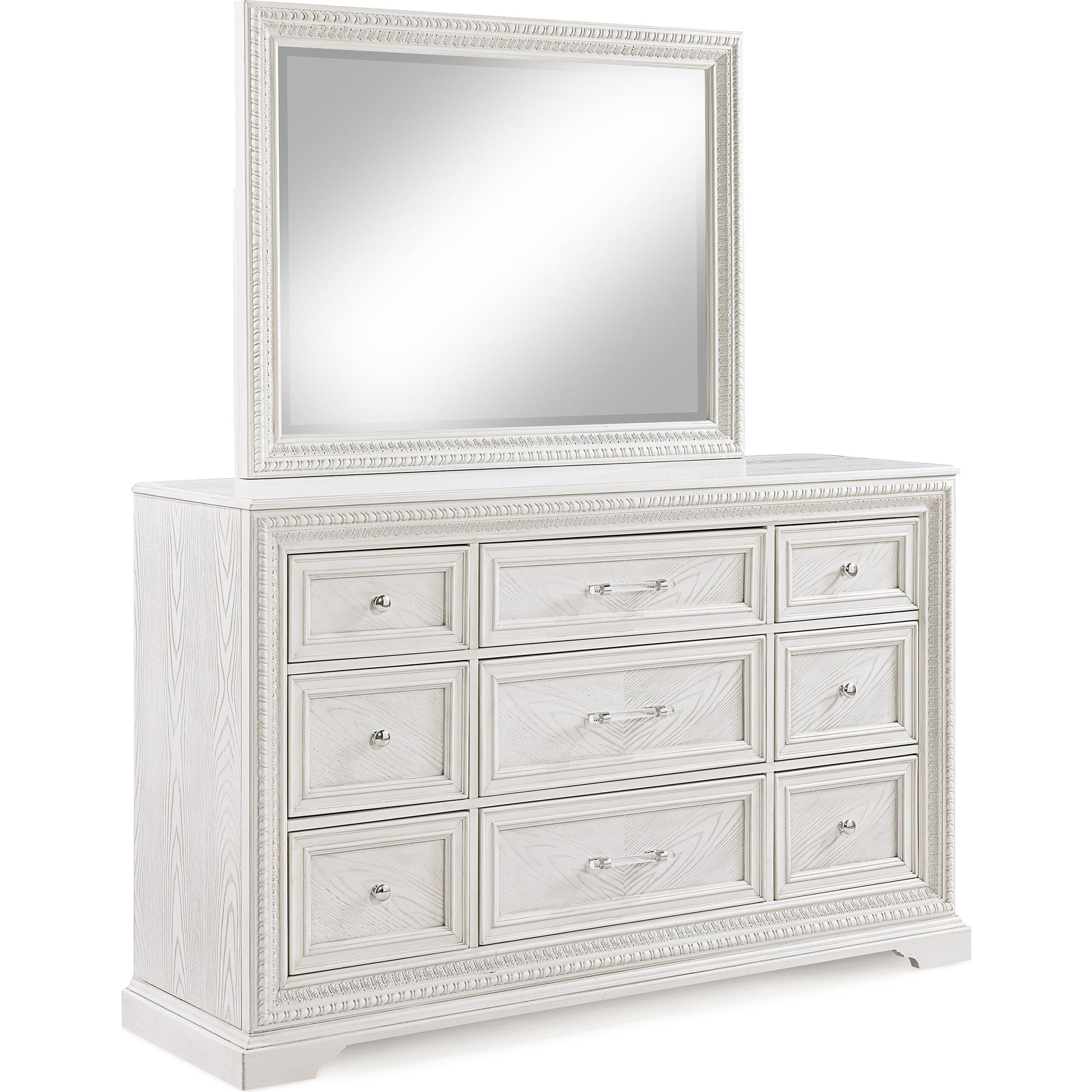  Crown Mark Alexandria B1650-11 Dresser Mirror - Antique White IMAGE 2
