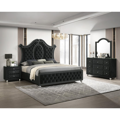  Crown Mark Cameo B2180-11 Dresser Mirror - Black IMAGE 4
