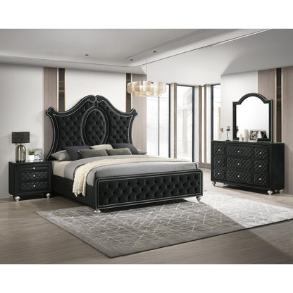  Crown Mark Cameo B2180-2 Nightstand - Black IMAGE 3
