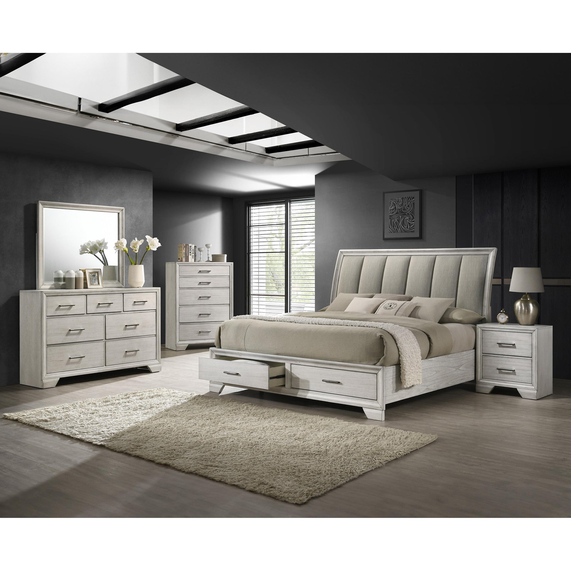  Crown Mark Jaymes B6582-4 Chest - White Mist IMAGE 2