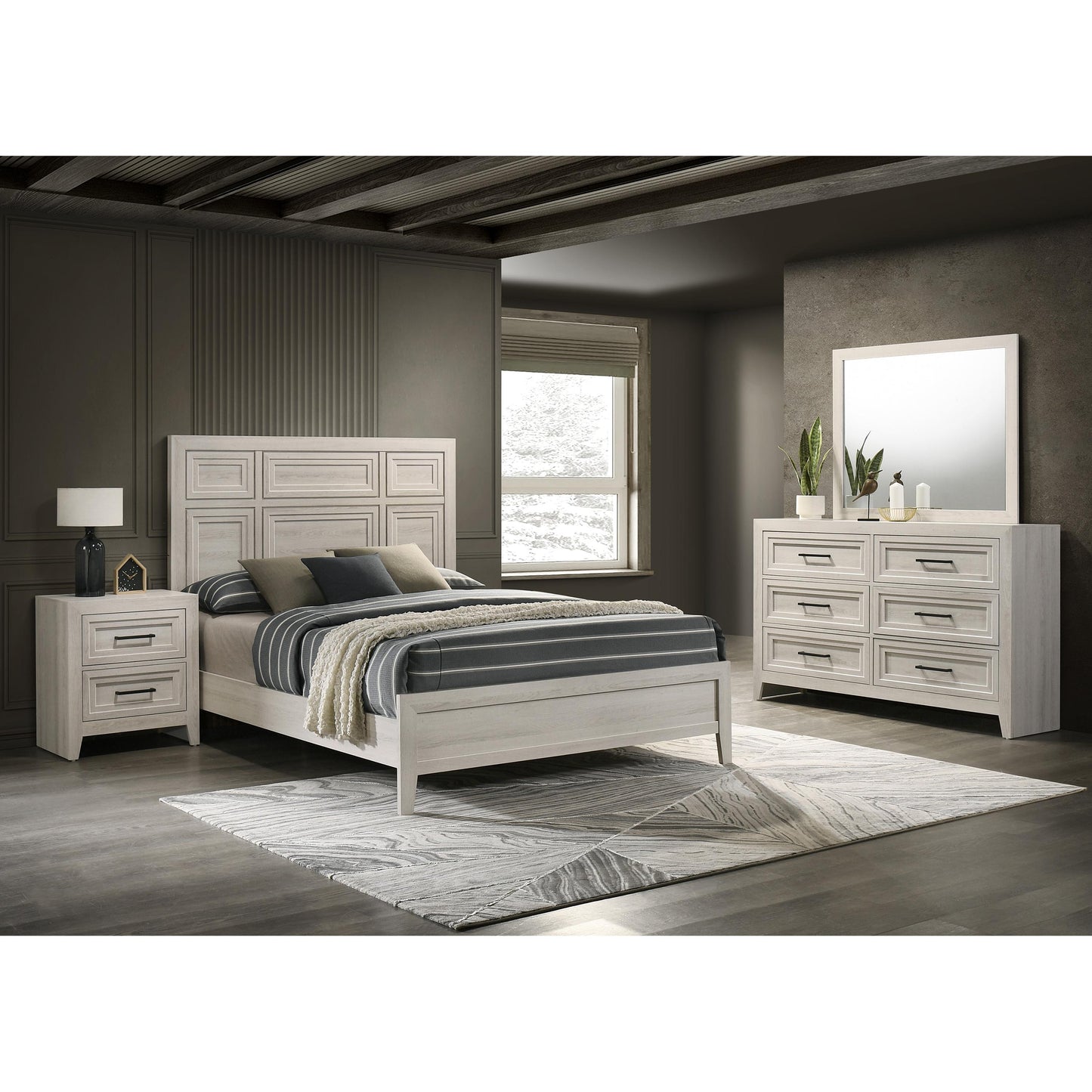  Crown Mark Lorraine B6600-2 Nightstand IMAGE 3
