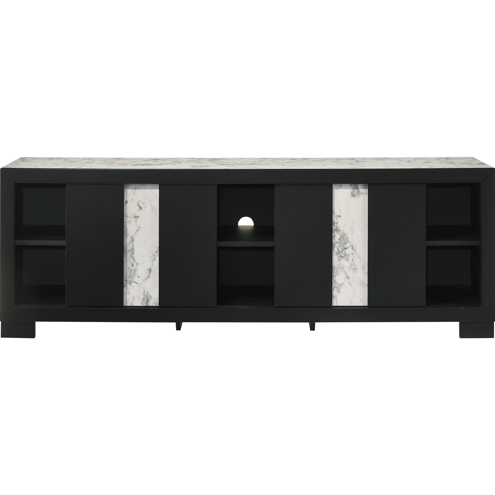  Crown Mark Rangley B6835-99 TV Stand - Black IMAGE 3