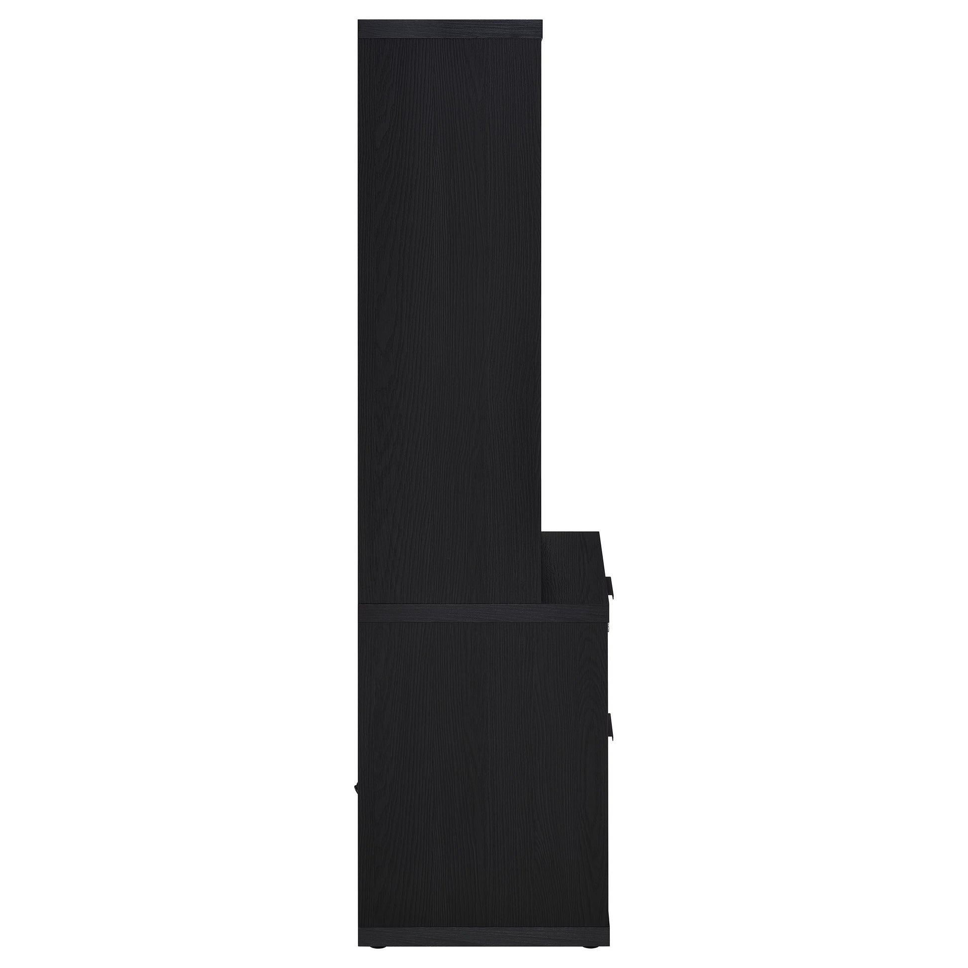 Coaster Furniture Westpark 802703 3-shelf Bookcase USB and Lockable Drawer - Black IMAGE 9