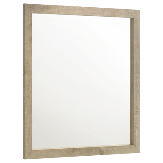  Coaster Furniture Oakglen 225104 Dresser Mirror - Weathered Oak IMAGE 1