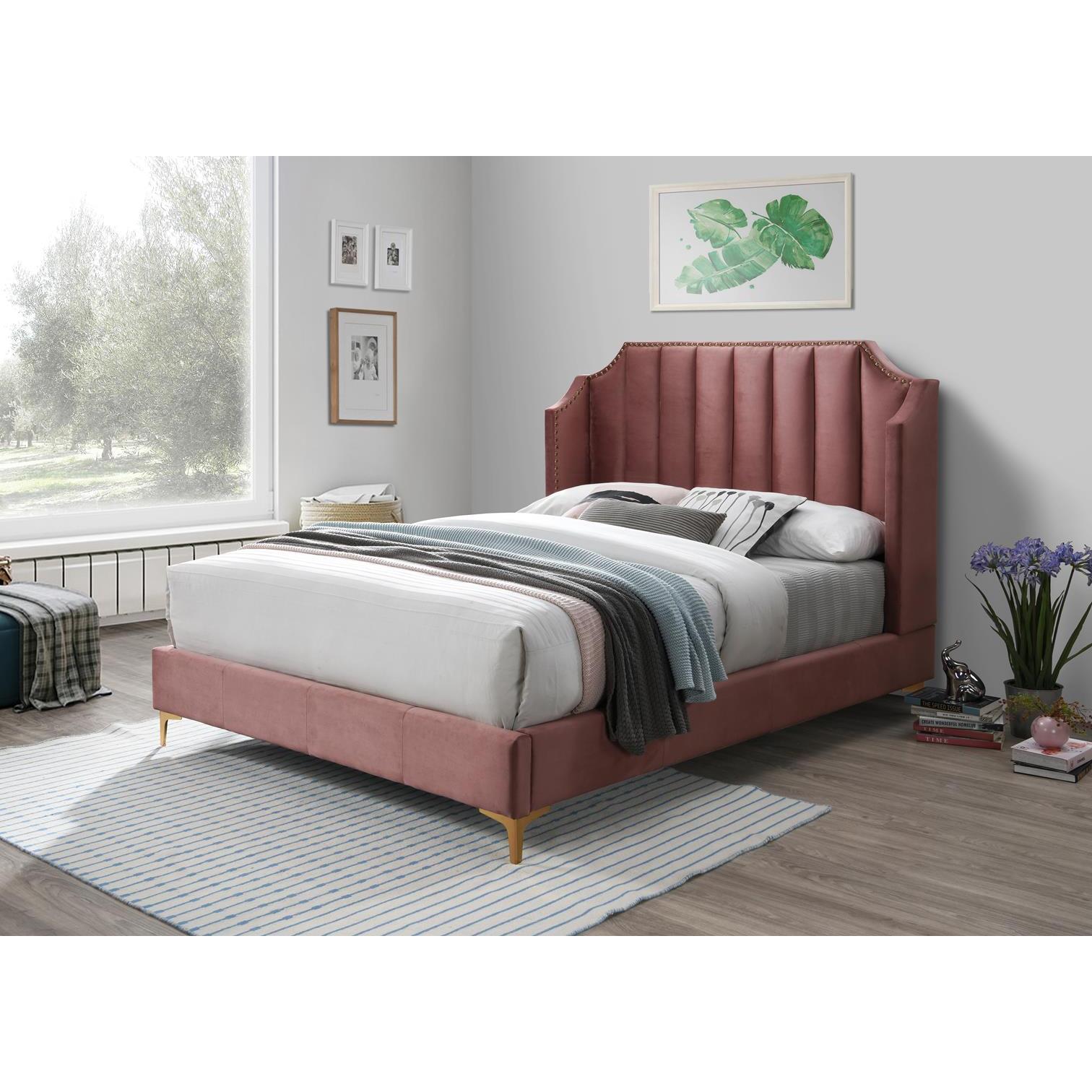 Generation Trade Dior 169441 King Platform Bed - Pink IMAGE 1