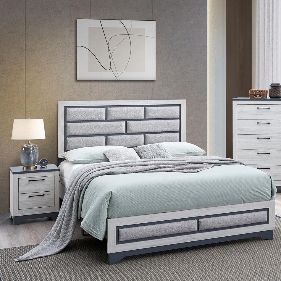Generation Trade Albany 132121 Full Bed – Light Gray IMAGE 1