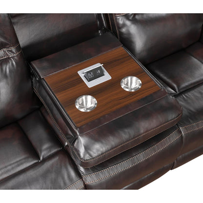 Generation Trade Admiral 667320 Reclining Sofa - Brown IMAGE 3