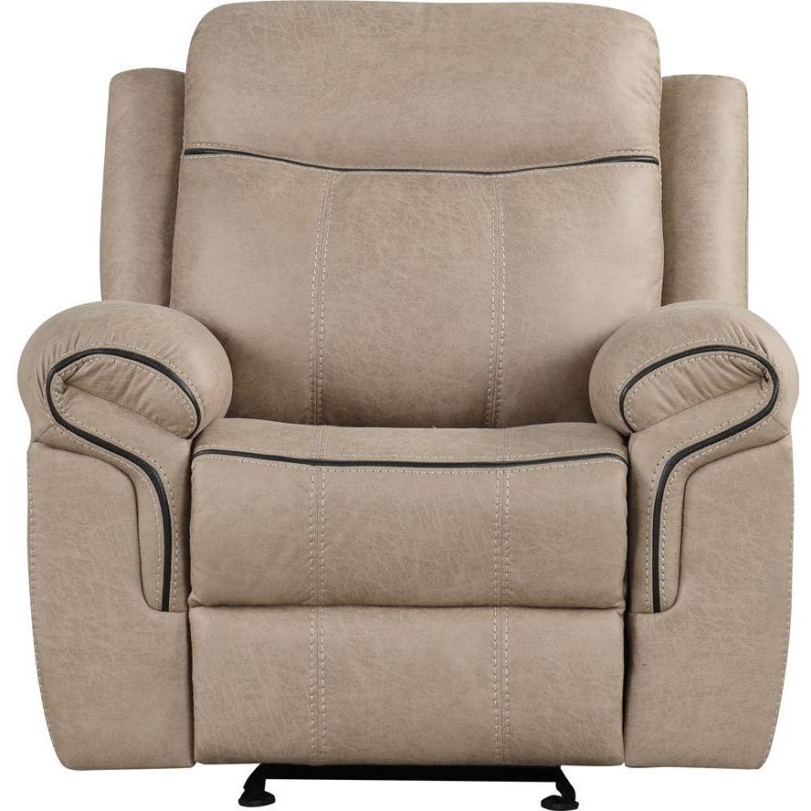 Generation Trade Boulder 689422 Rocker Recliner – Light Brown IMAGE 1