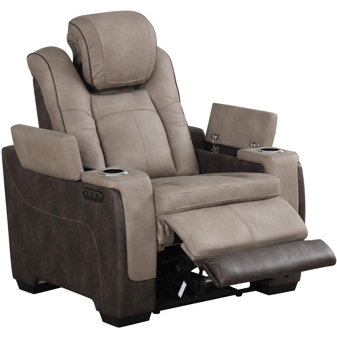 Generation Trade Woodland 669592 Power Recliner - Brown IMAGE 1