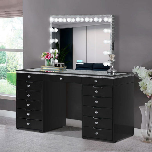 Generation Trade Cartier 147200 Vanity with Mirror - Black IMAGE 1