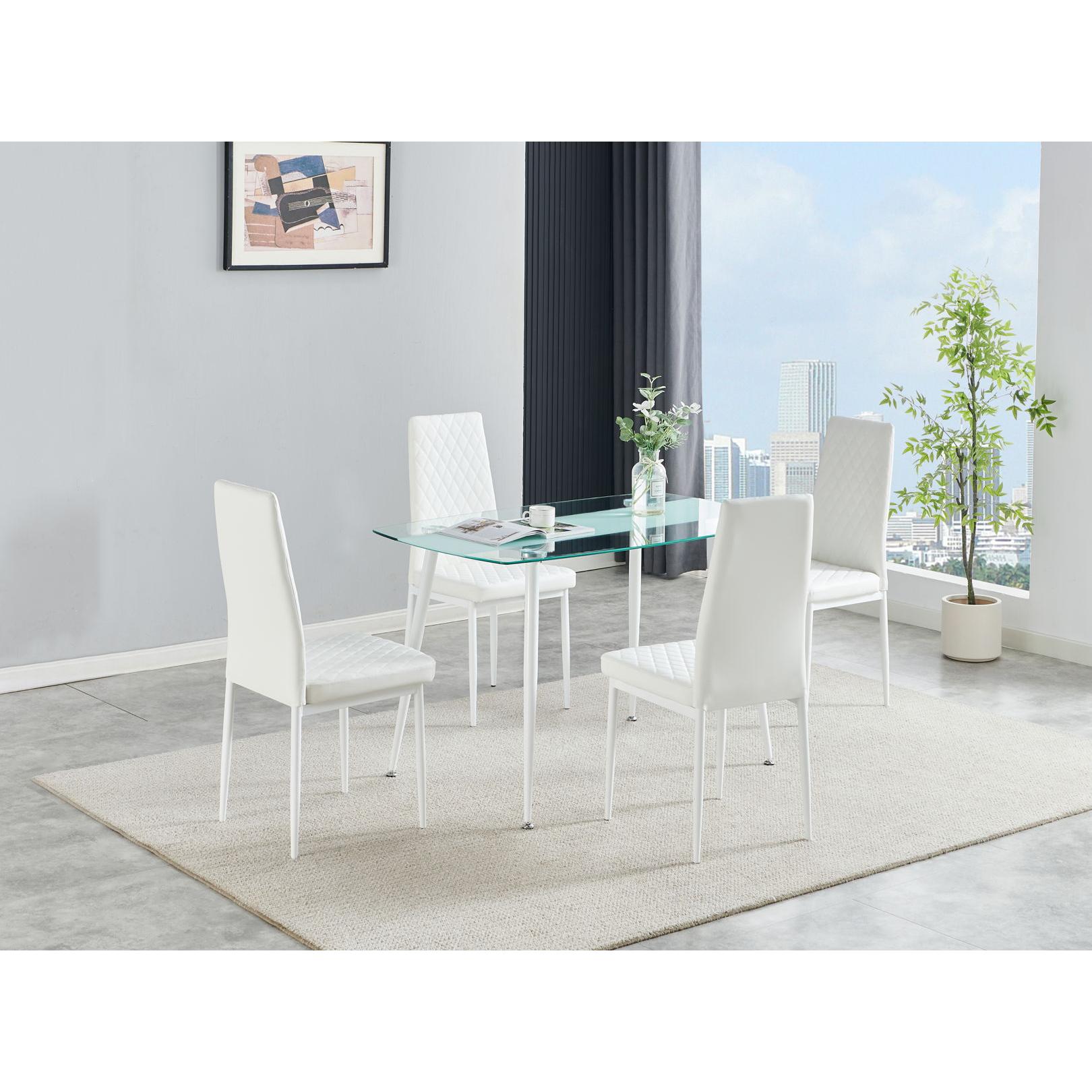 Generation Trade Astra 319016-4 Set of 4 Dining Chair - White IMAGE 1