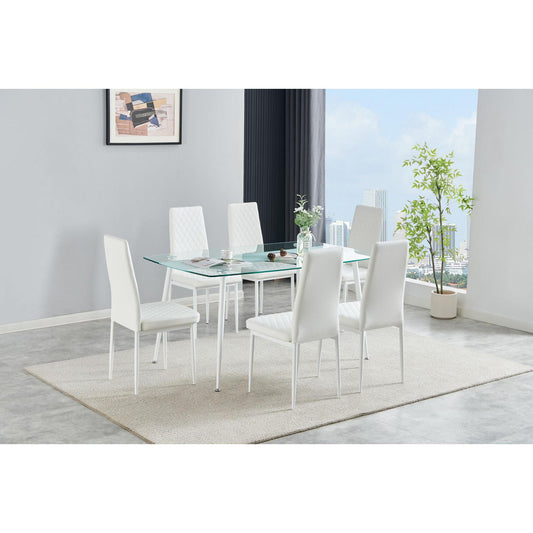 Generation Trade Astra 319016-6 Set of 6 Dining Chair - White IMAGE 1