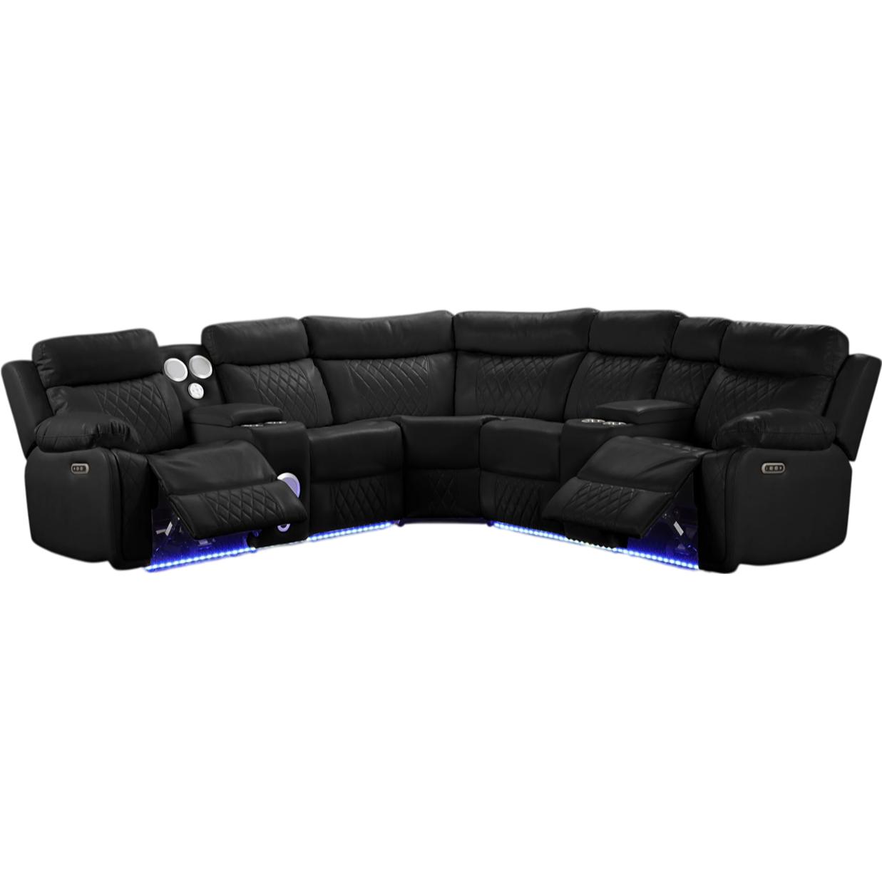 Generation Trade Bravo 650234 Sectional - Black IMAGE 1