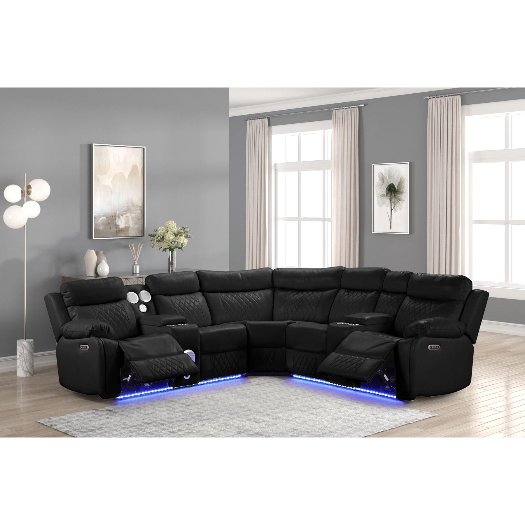 Generation Trade Bravo 650234 Sectional - Black IMAGE 2