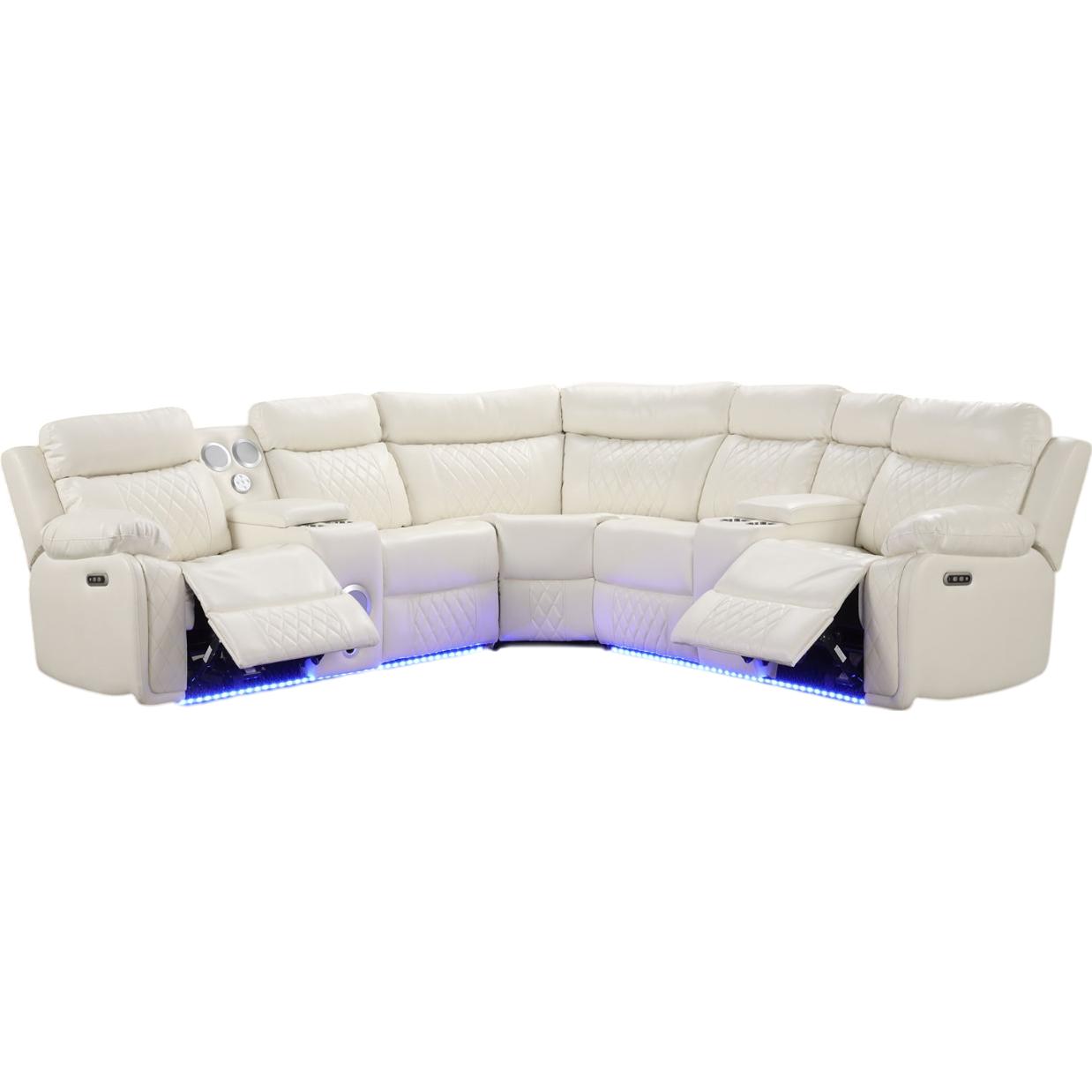 Generation Trade Bravo 650134 Sectional - White IMAGE 1