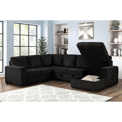Generation Trade Divine 582233 Sectional - Black IMAGE 2