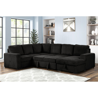 Generation Trade Divine 582233 Sectional - Black IMAGE 3