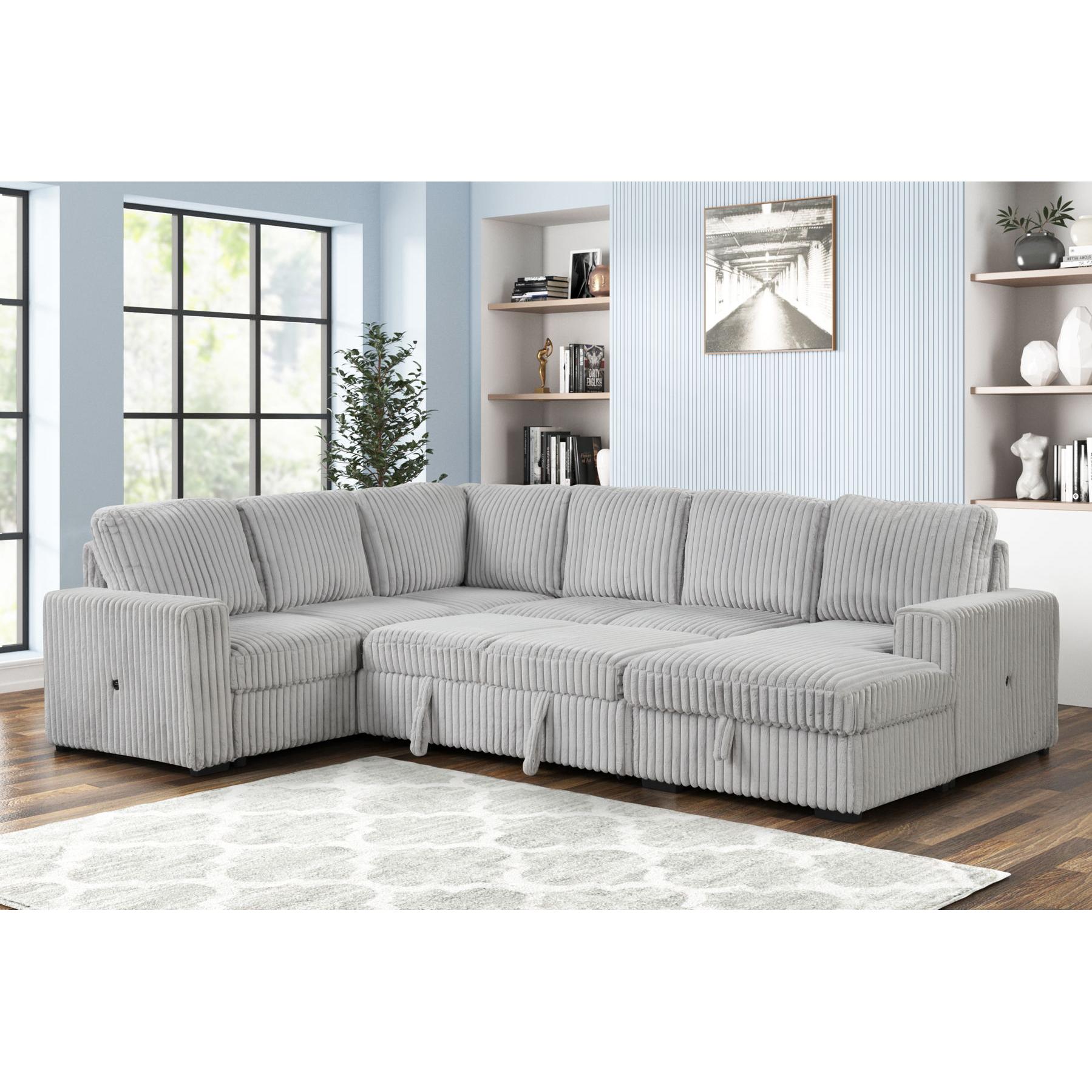 Generation Trade Divine 582033 Sectional - Grey IMAGE 2