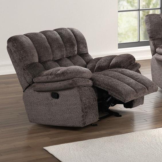 Generation Trade Everest 677342 Glider Recliner - Chocolate IMAGE 1