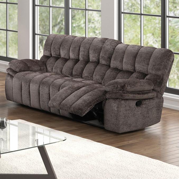 Generation Trade Everest 677340 Sofa with Drop Down Table - Chocolate IMAGE 1