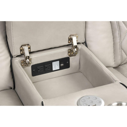 Generation Trade Titan 668091 Power Console Loveseat - Grey IMAGE 5