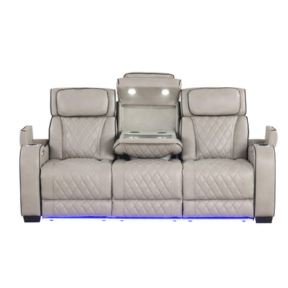 Generation Trade Titan 668090 Power Reclining Sofa - Grey IMAGE 1