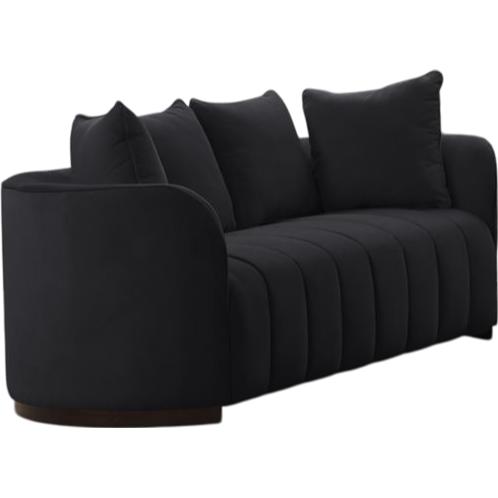Generation Trade Vogue 503221 Loveseat - Black IMAGE 1