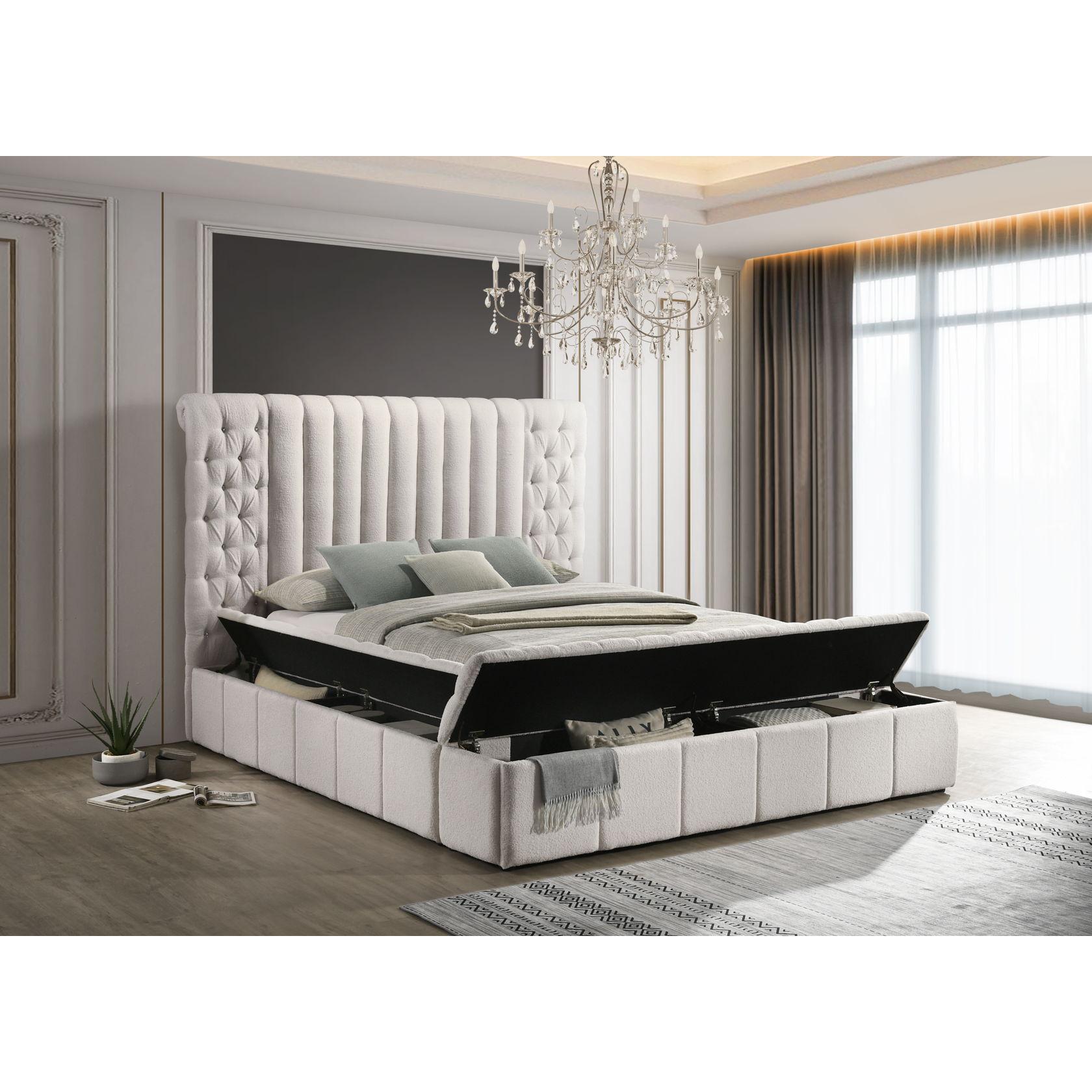 Generation Trade Jasmine 134131 Queen Bed - White IMAGE 1