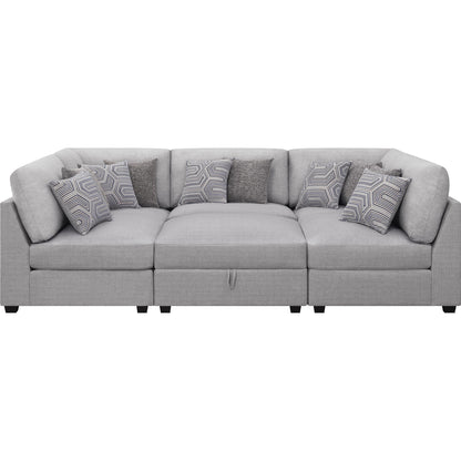 Coaster Furniture Cambria Fabric 6 pc Sectional 551511-S6A IMAGE 3