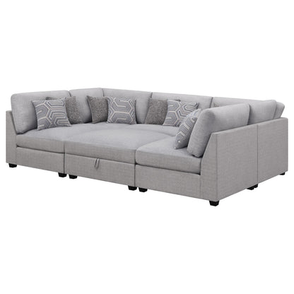 Coaster Furniture Cambria Fabric 6 pc Sectional 551511-S6A IMAGE 4