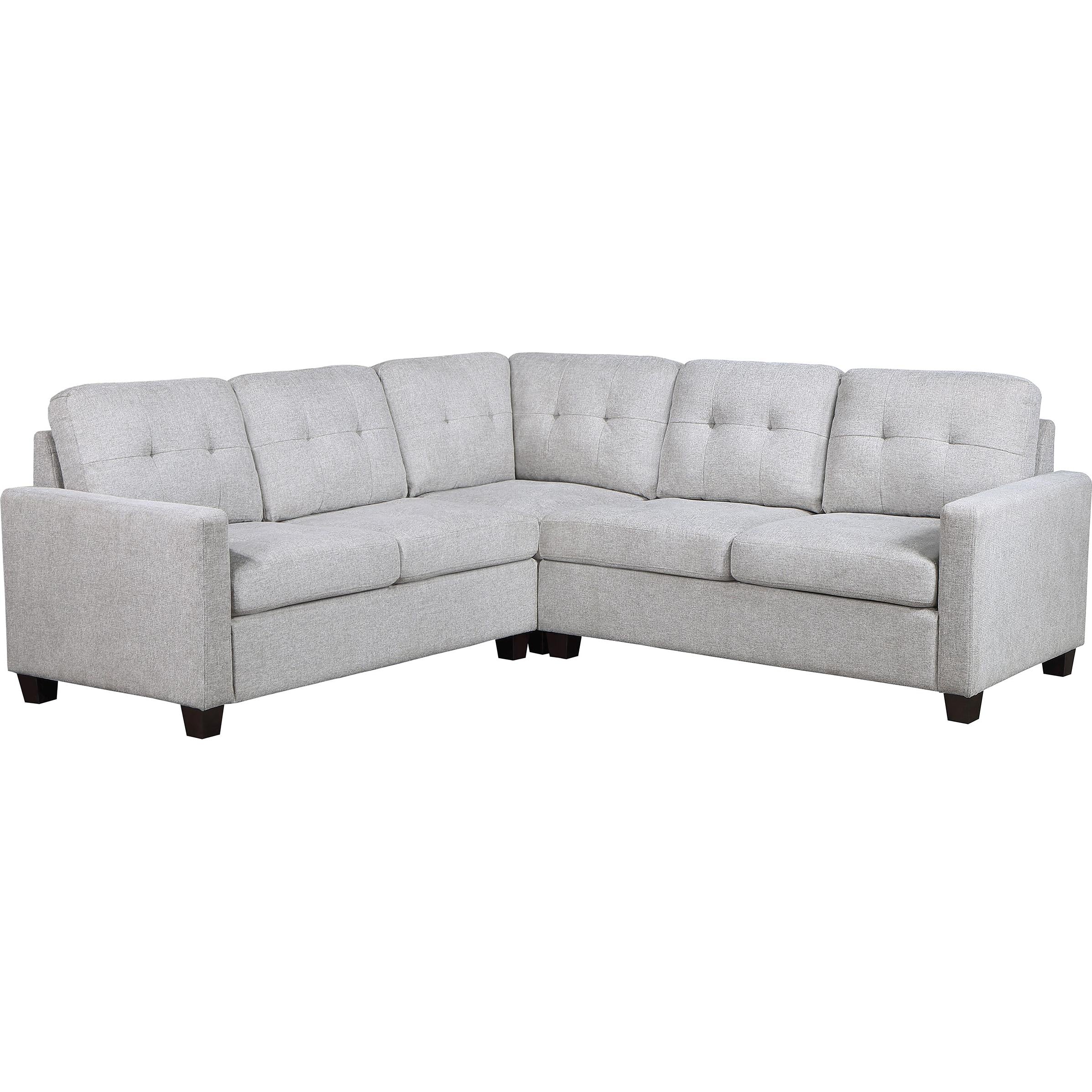 Coaster Furniture Georgina 551705-SETA 3 pc Upholstered Modular Sectional Sofa - Steel Beige IMAGE 1