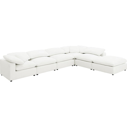  Coaster Furniture Raleigh 551751-SET 6 pc Boucle Upholstered Modular Sectional - Ivory IMAGE 2
