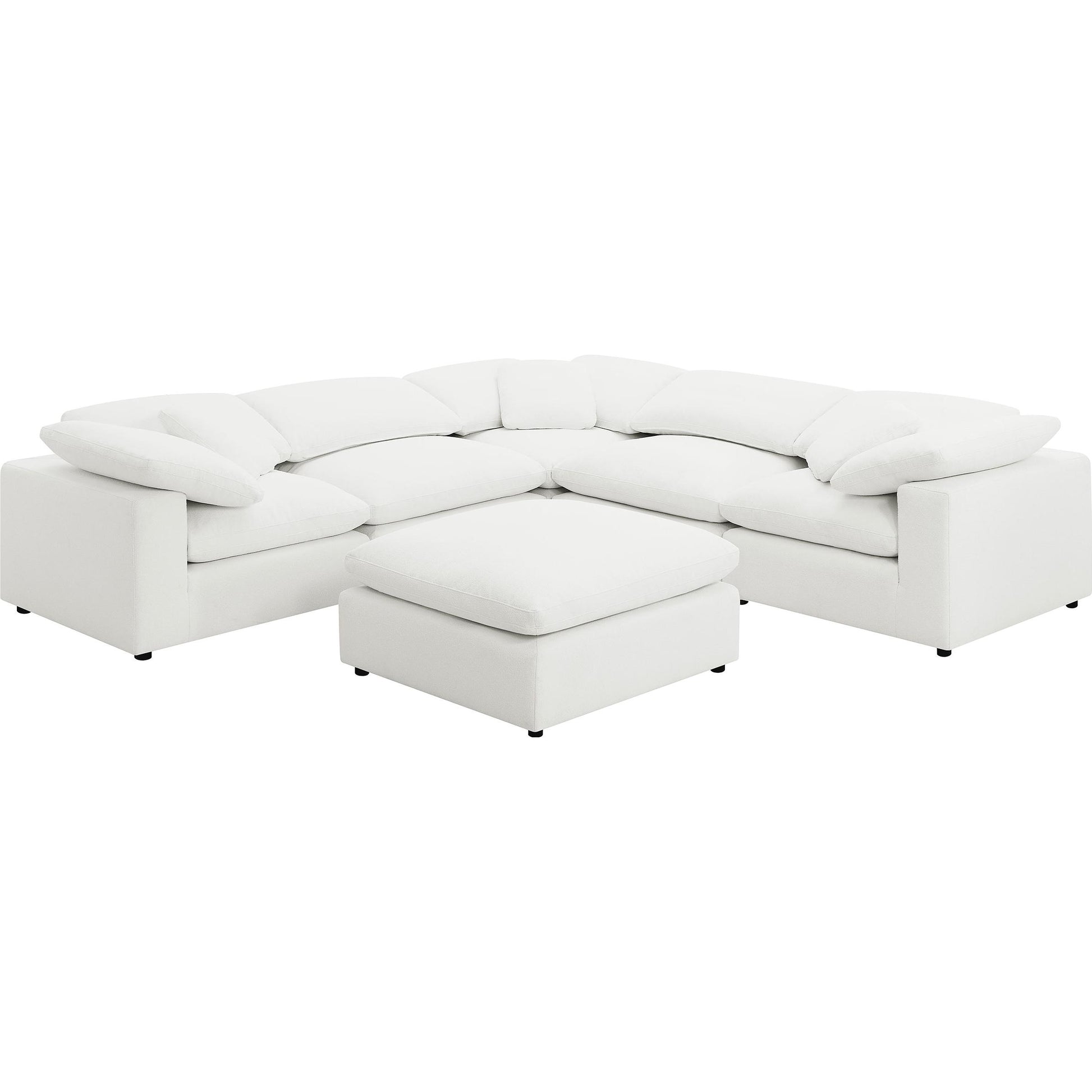  Coaster Furniture Raleigh 551751-SETA 6 pc Boucle Upholstered Modular Sectional - Ivory IMAGE 1