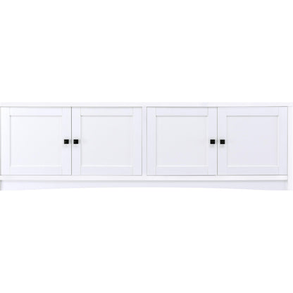  Coaster Furniture Laughlin 724113-SET 3-piece Entertainment Center TV Stand - White IMAGE 6