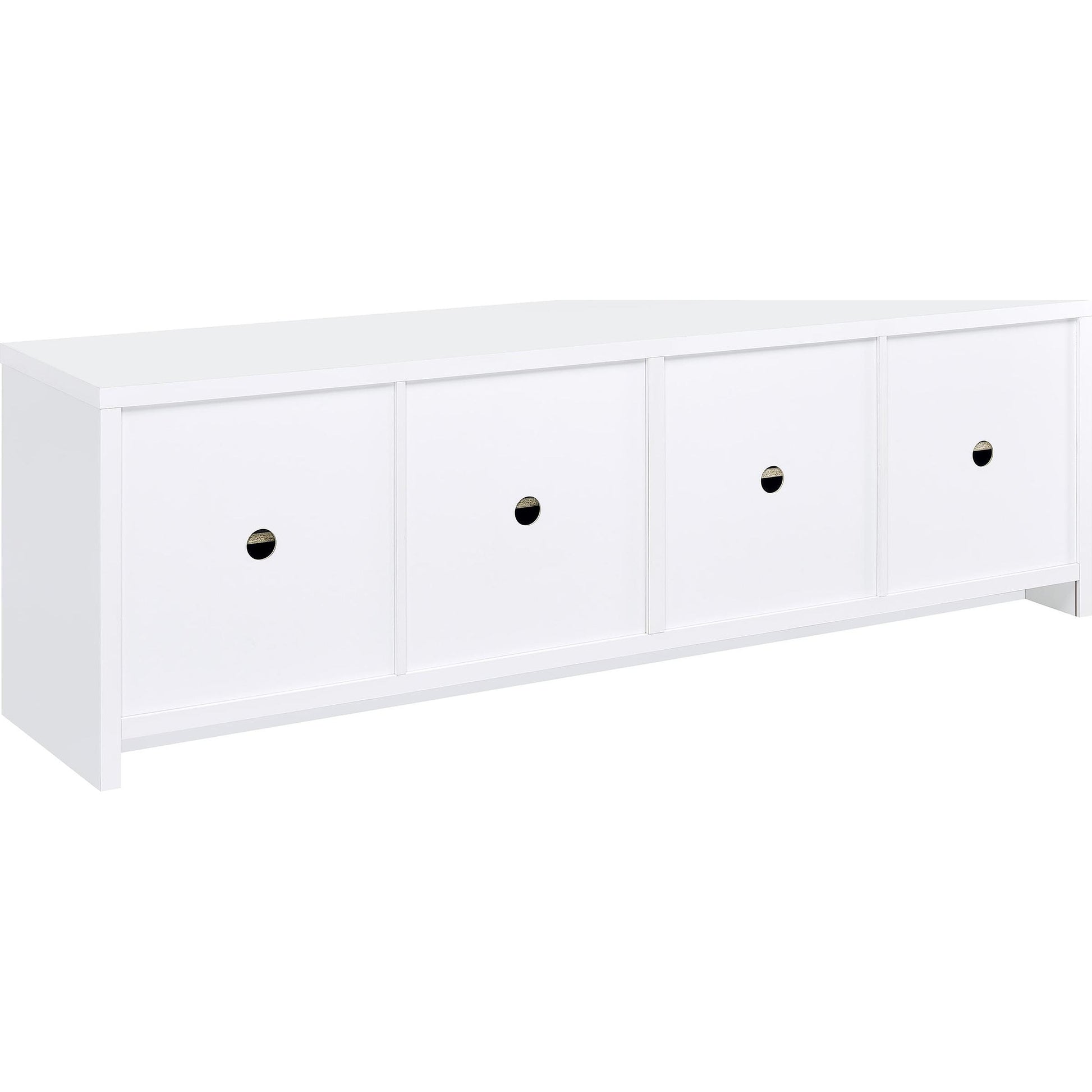  Coaster Furniture Laughlin 724113-SET 3-piece Entertainment Center TV Stand - White IMAGE 8
