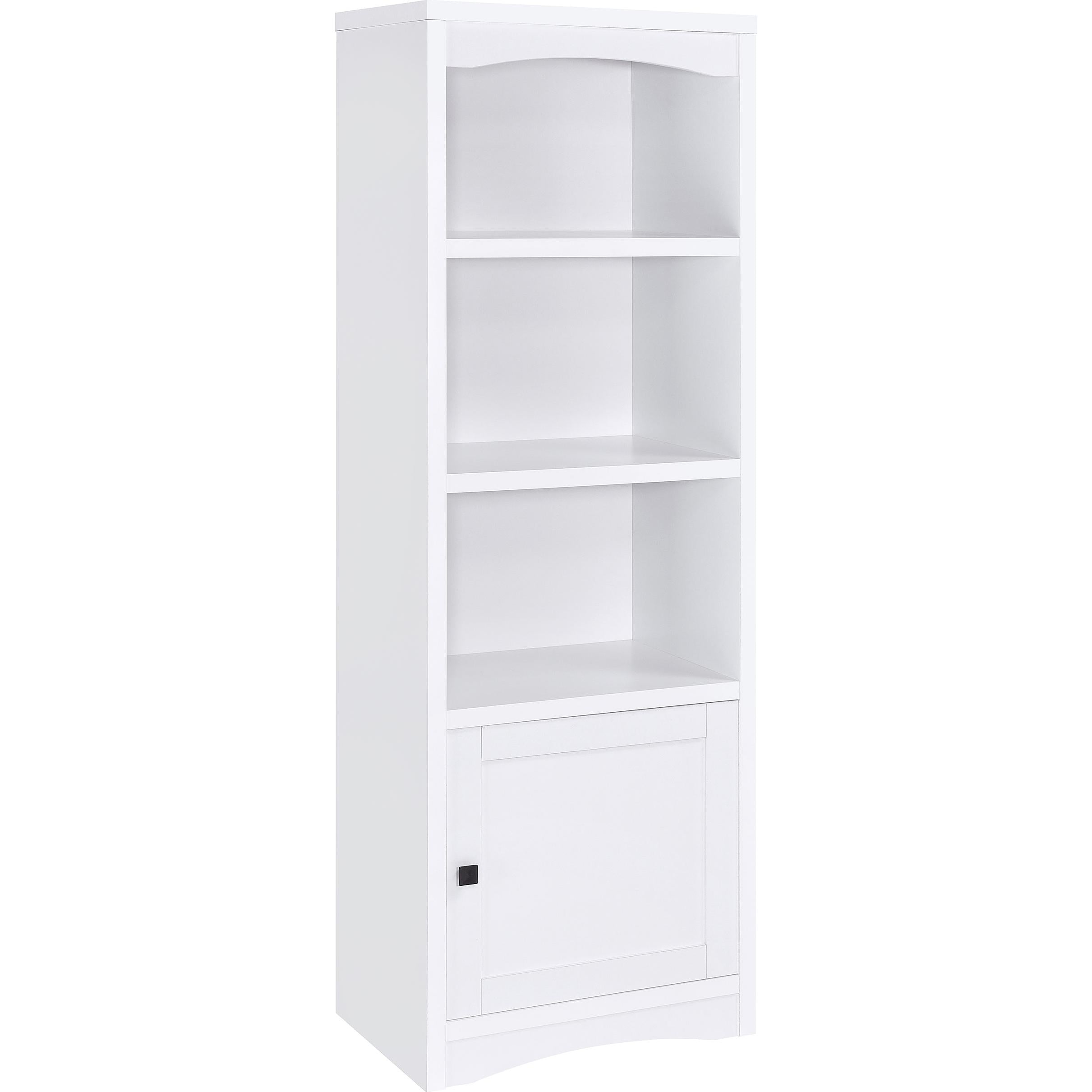  Coaster Furniture Laughlin 724114 3-shelf Engineered Wood Media Tower - White IMAGE 1