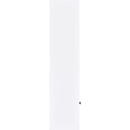  Coaster Furniture Laughlin 724114 3-shelf Engineered Wood Media Tower - White IMAGE 10