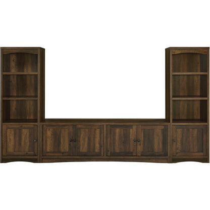  Coaster Furniture Laughlin 724123-SET 3-piece Entertainment Center TV Stand - Dark Pine IMAGE 2