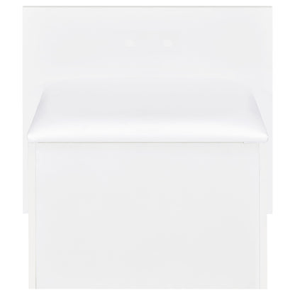  Coaster Furniture Flora 930218 2-drawer Vanity Set with LED Mirror - White High Gloss IMAGE 14