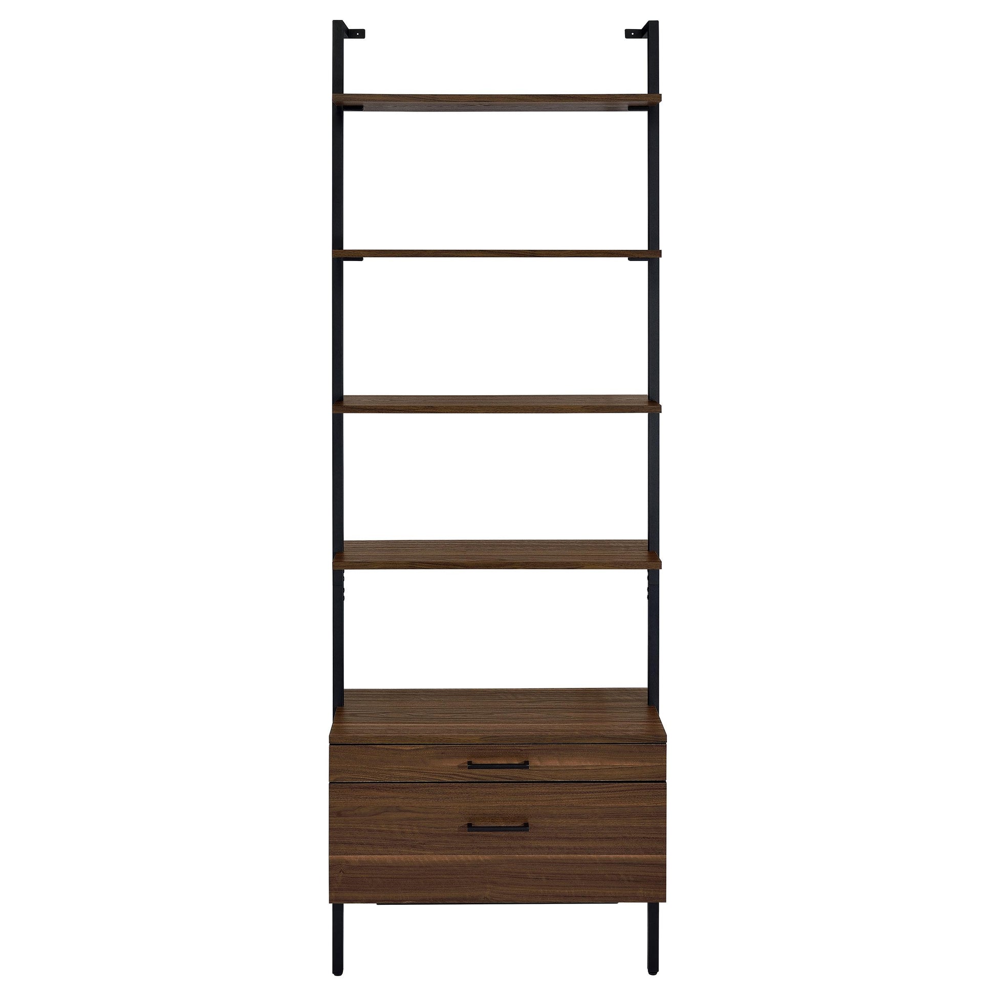  Coaster Furniture Owens 980074-S3 3-piece 96-inch Wall Mounted Bookshelf Set - Walnut IMAGE 5