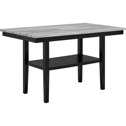  Crown Mark Marbel 5 pc Counter Height Dinette 1718SET IMAGE 2